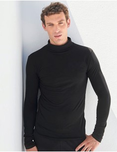 S-SF125-Mens Feel Good Stretch Roll Neck Top 2